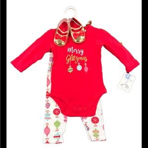Brand new little treasure merry Christmas baby 3 pcs set